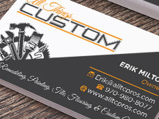 All Things Custom Business Card Design